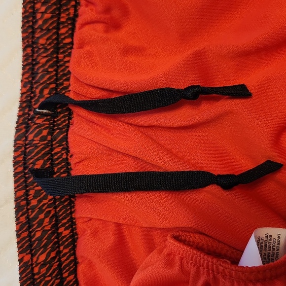 Nike Dri-Fit Orange/Black Women's Athletic Running Shorts Size Large - Picture 7 of 10